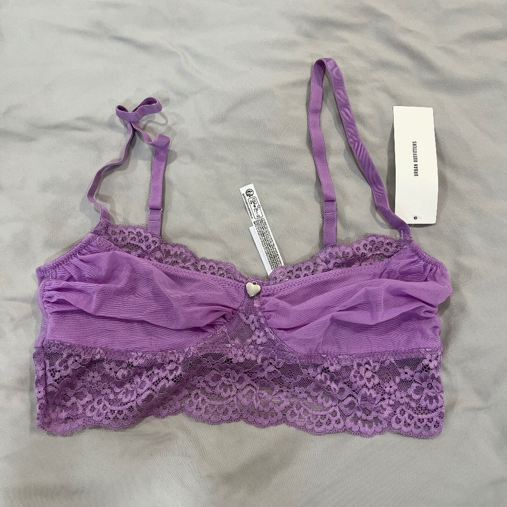 Urban Outfitters purple lace bralette size medium